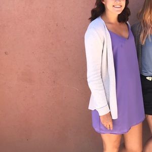 Purple tanktop flowey dress from cotton on